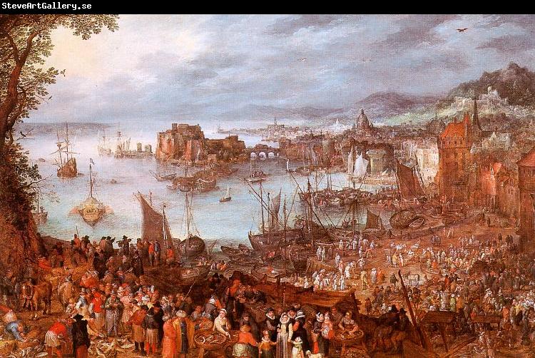 Jan Brueghel The Great Fish Market